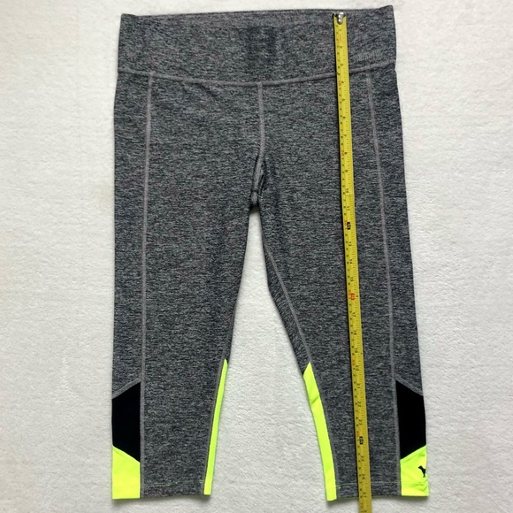 Victoria’s Secret PINK Gray and Yellow Capris - Picture 3 of 6